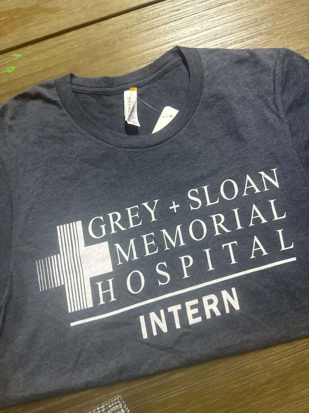 Bella Canvas Grey Sloan Memorial Hospital Intern T-Shirt -Heather Grey